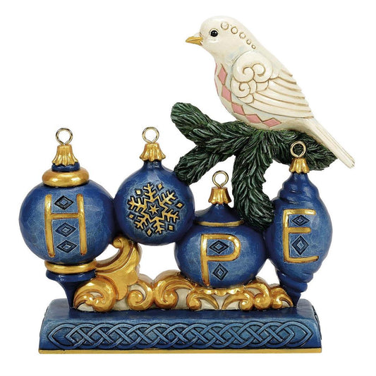 Blue And Gold Hope With Dove