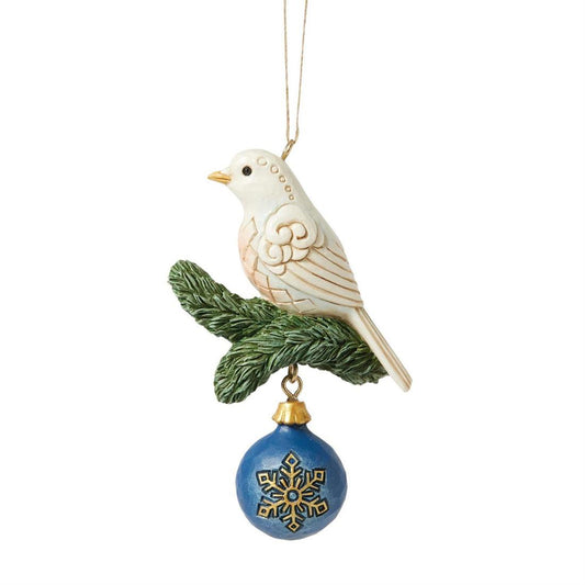 Blue And Gold Dove Ornament
