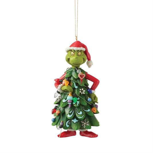 Grinch Dressed As Tree Ornament - Christmas Place