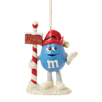 Blue M&M Elf Ornament