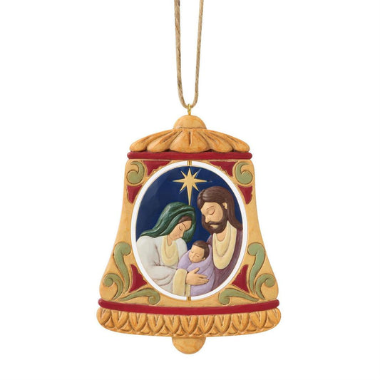Rotating Holy Family Bell Ornament