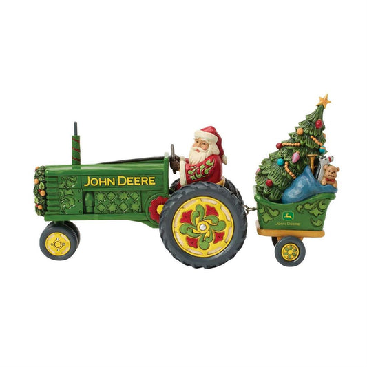 Santa On John Deere Tractor Pulling Toys