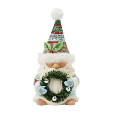 Gnome With  Wreath Fur Hat