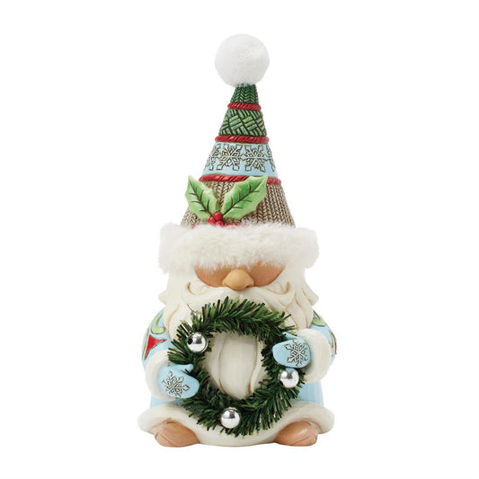 Gnome With  Wreath Fur Hat