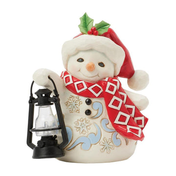 Pint Snowman Oversized Lantern