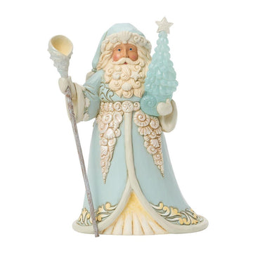Santa With Sea Glass Tree - Christmas Place