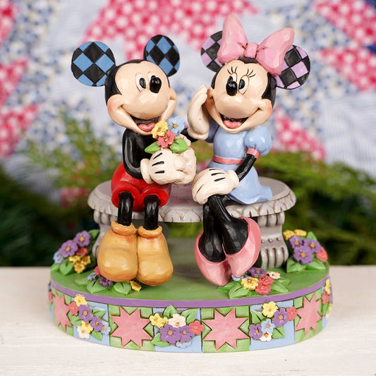 Jim Shore Mickey And Minnie Spring Figures - Christmas Place