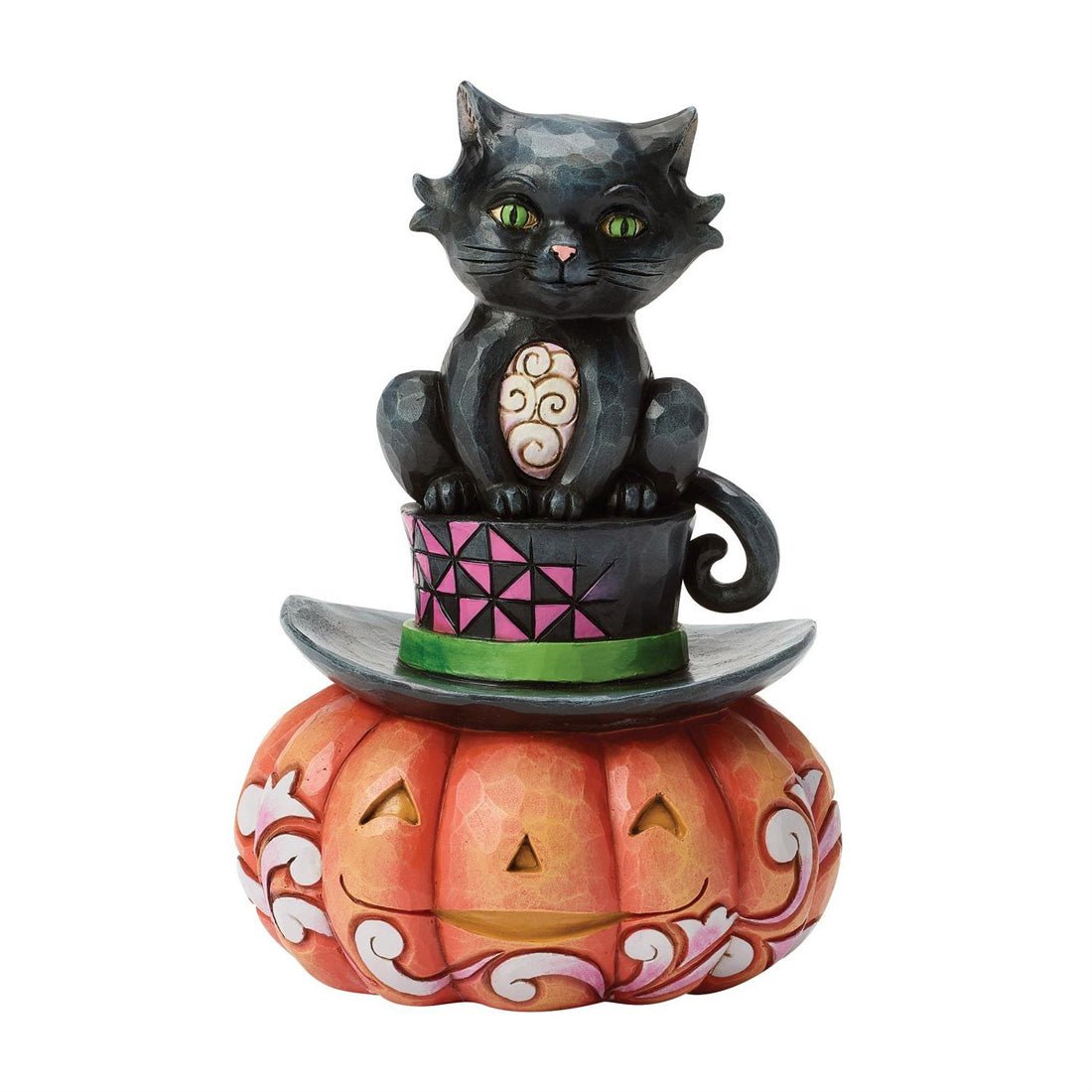 Black Cat On Top Hat - Christmas Place