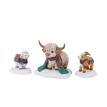 Highland Animals Set of 3 - Christmas Place