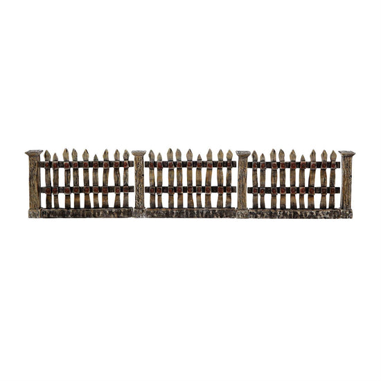 2026 Village Line Fence Set of 7 - Christmas Place