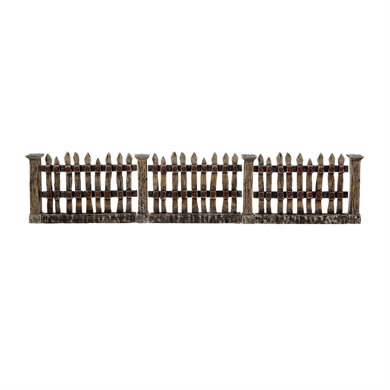 2026 Village Line Fence Set of 7 - Christmas Place