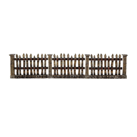 2026 Village Line Fence Set of 7 - Christmas Place