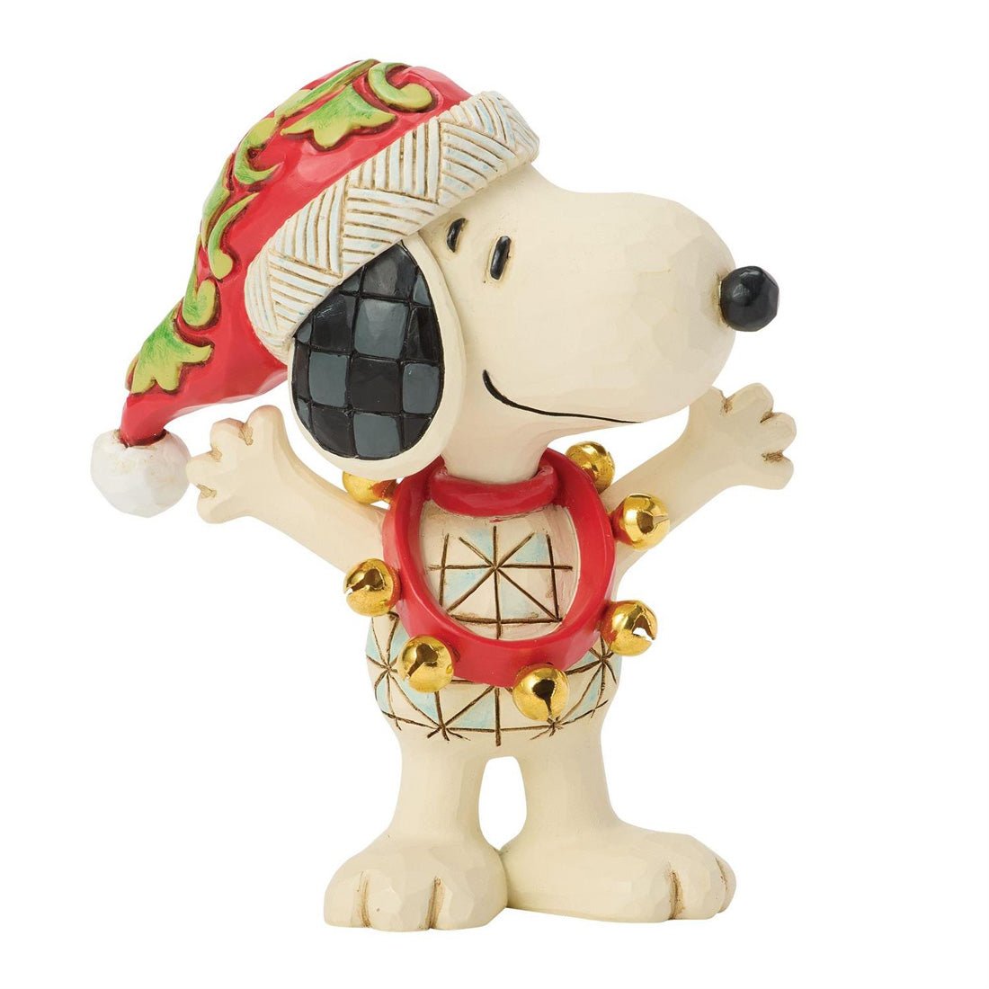 Snoopy With Bells Mini - Christmas Place