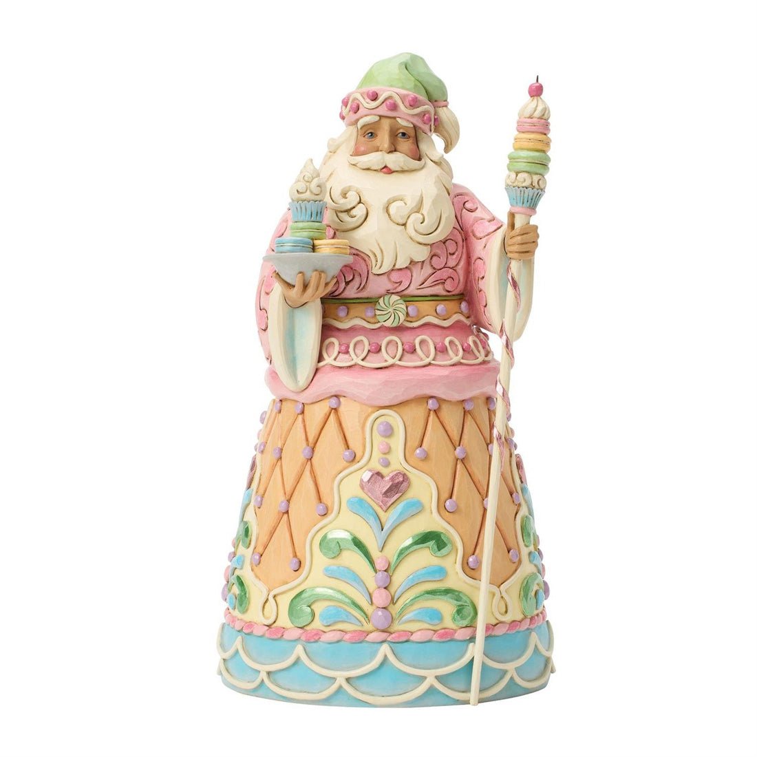 Sweets Santa With Macaron Staff - Christmas Place