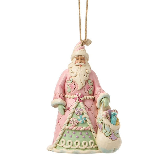 Sweets Santa With Bag Of Candy Ornament - Christmas Place