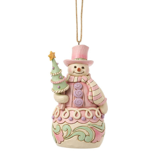 Sweets Snowman With Tree Ornament - Christmas Place
