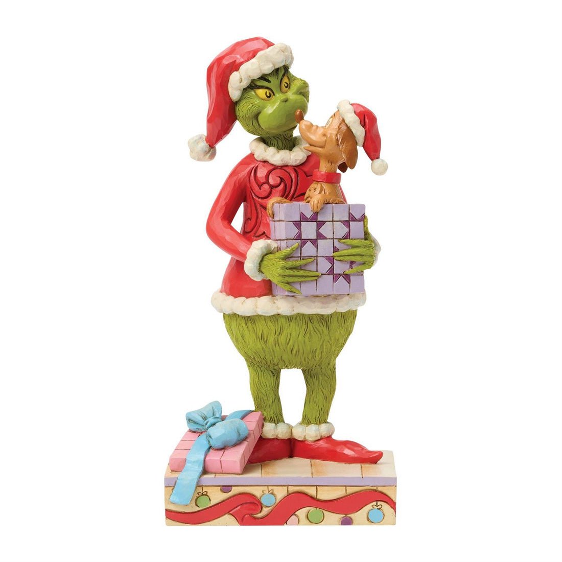 Grinch Holding Gift With Max - Christmas Place