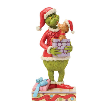 Grinch Holding Gift With Max - Christmas Place