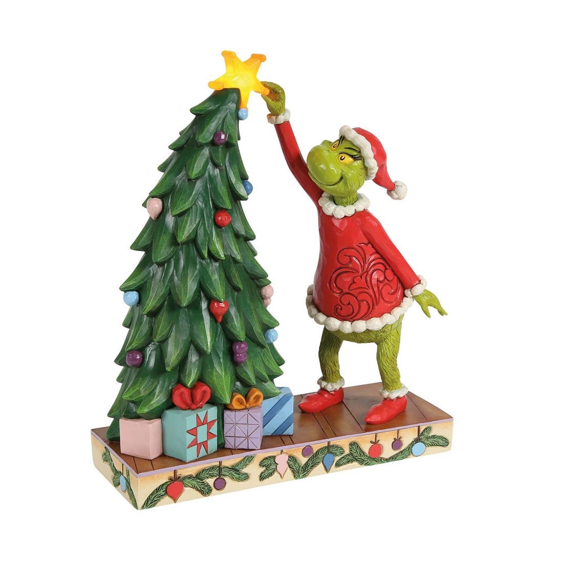 Grinchy Pulling Tree Star - Christmas Place