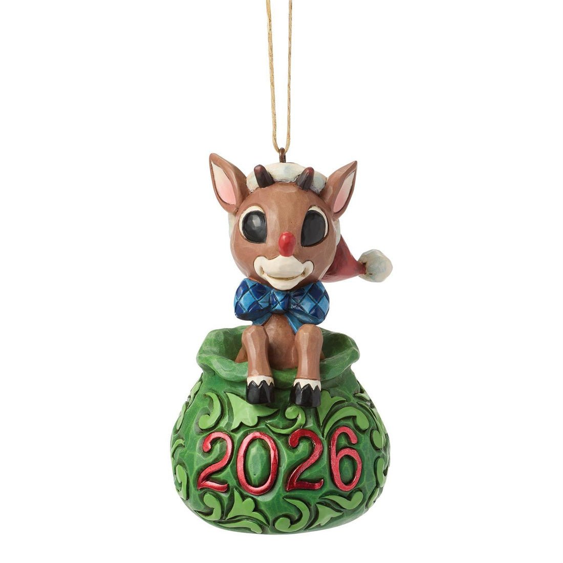 Dated 2026 Rudolph In Bag Ornament - Christmas Place