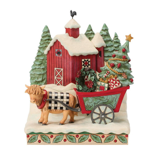 Highland Glen Barn Scene - Christmas Place