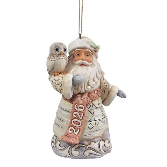 Woodland Santa Ornament Dated 2026 - Christmas Place
