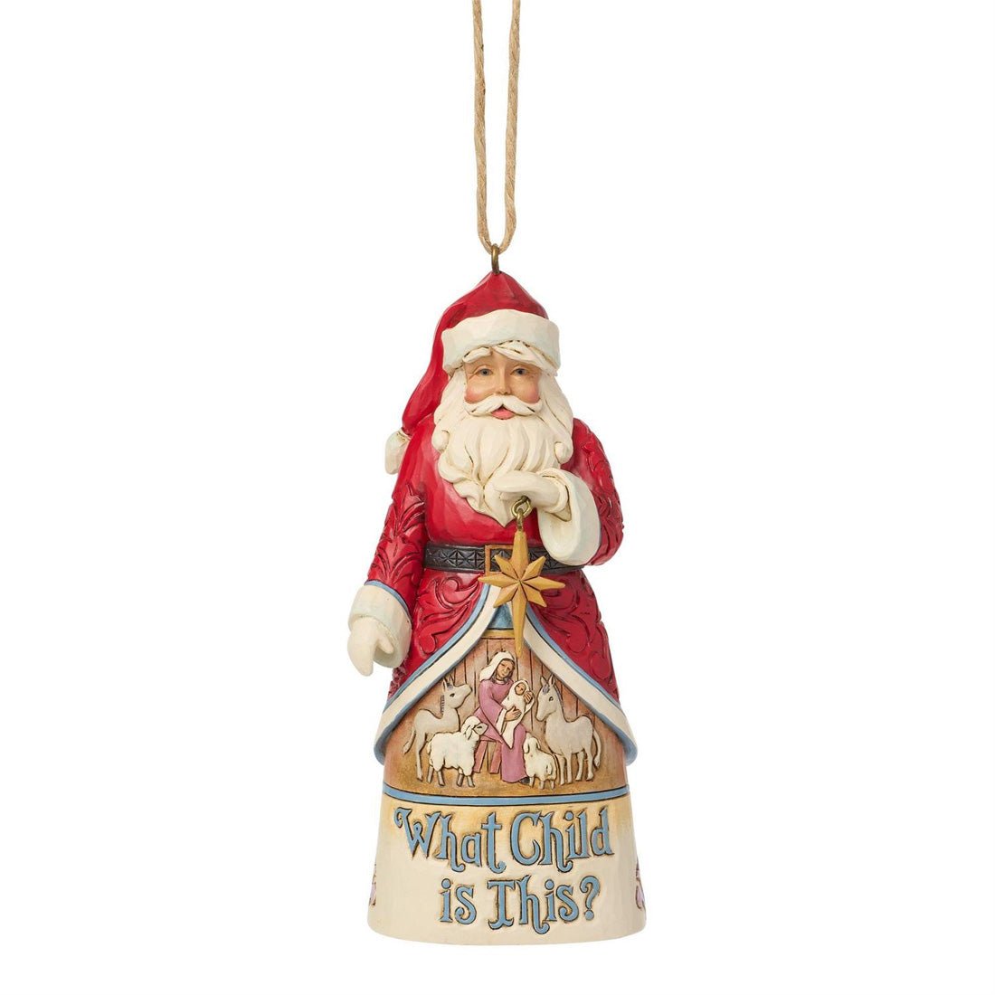Santa What Child Is This Ornament - Christmas Place