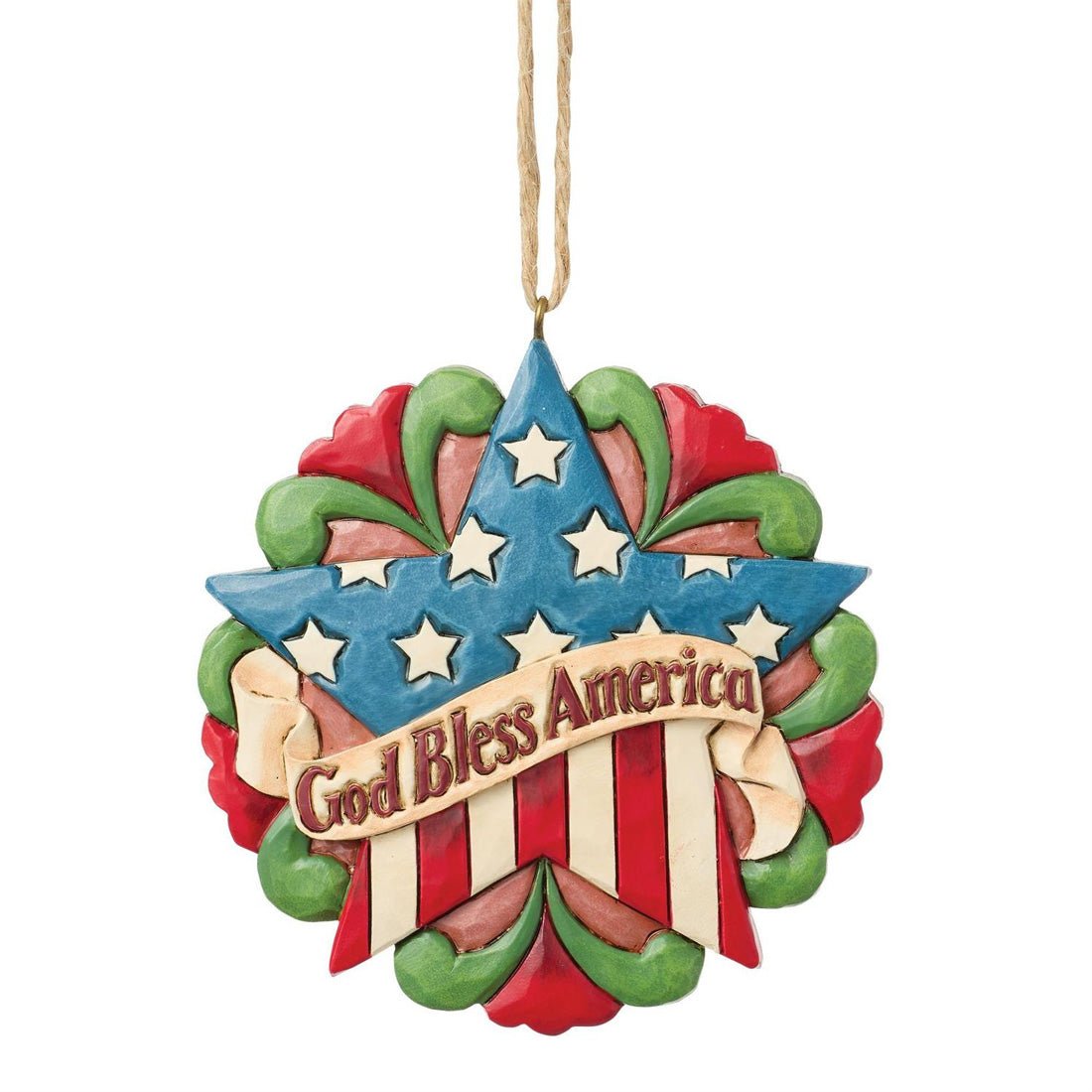 Patriotic Star Ornament - Christmas Place