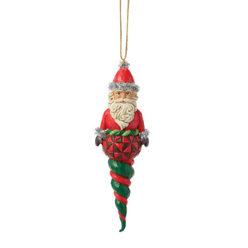 Santa Finial Shape Ornament - Christmas Place