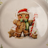 Gingerbread Man Holly Breakfast Plate - Christmas Place