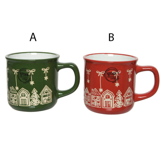 Red Green Village Mug