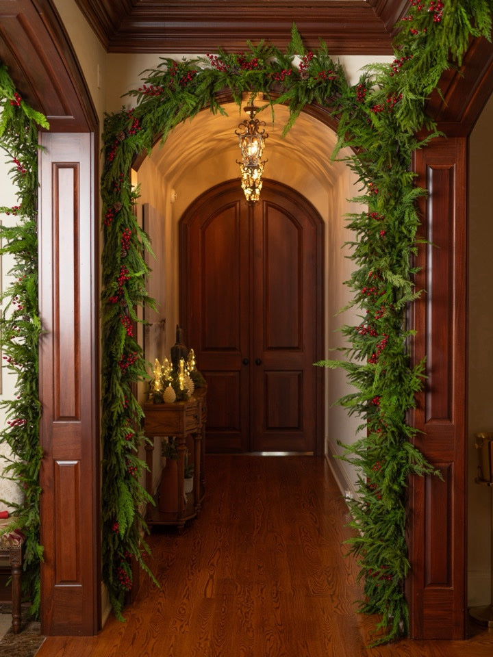 Real Touch Norfolk Pine Garland 60 inches Length - Christmas Place