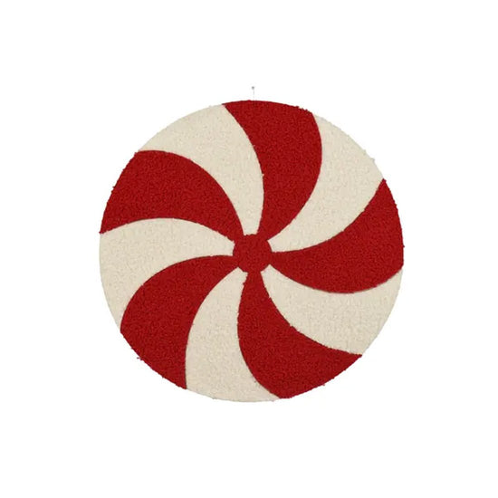 Peppermint Round Placemat - Christmas Place