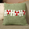 16X16 Red Green Ho Ho Ho Pillow - Christmas Place
