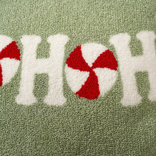 16X16 Red Green Ho Ho Ho Pillow - Christmas Place