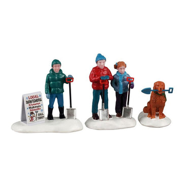 2026 Neighborhood Snow Shovelers Set Of 3 - Christmas Place
