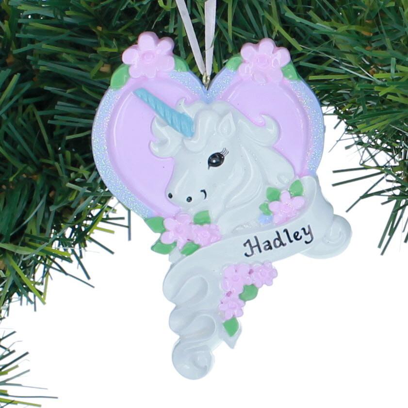Christmas Pink Heart Christmas Ornament - Christmas Place