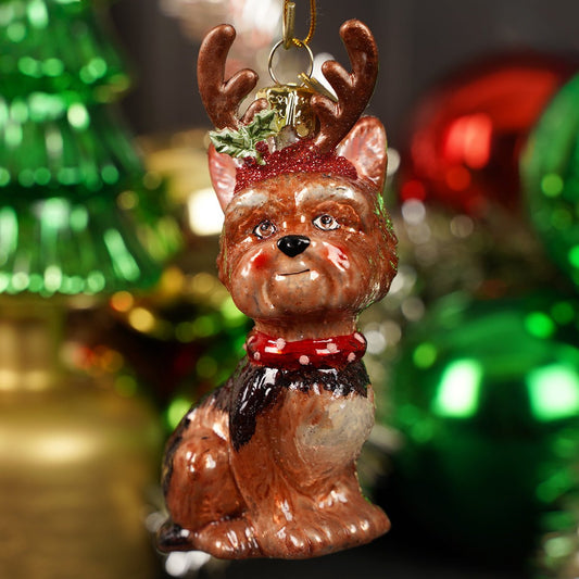 Yorkie Ornament - Christmas Place