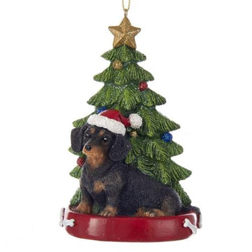 Dachshund with Tree