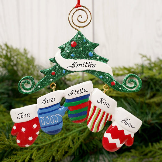 Tree Mitten Family of 5 - Christmas Place