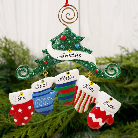 Tree Mitten Family of 5 - Christmas Place
