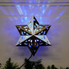 LED Snowflake Rotating Tree Topper - Christmas Place