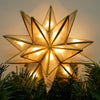 Gold Capiz Star Tree Topper - Christmas Place