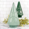 11.8Inch Green Glass Tree With Bow
