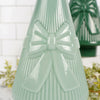 11.8Inch Green Glass Tree With Bow