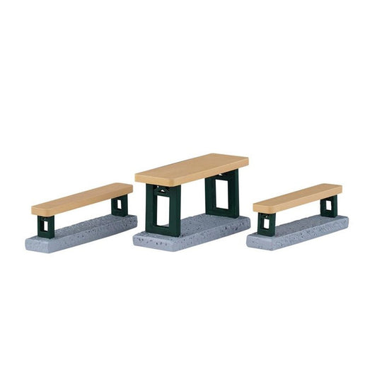 2026 Picnic Benches Set Of 3 - Christmas Place
