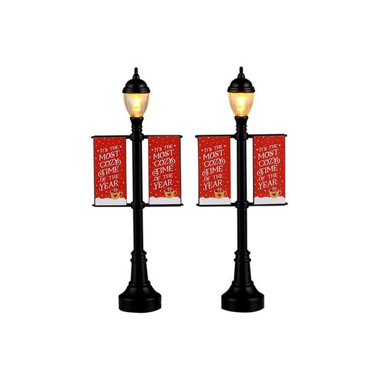 2026 Lamp Post Banners Set Of 2 - Christmas Place