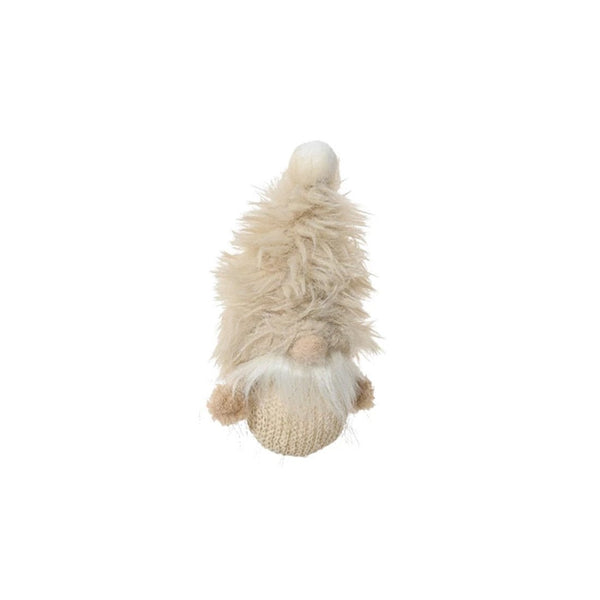 6.7In Tan Furry Hat Gnome - Christmas Place