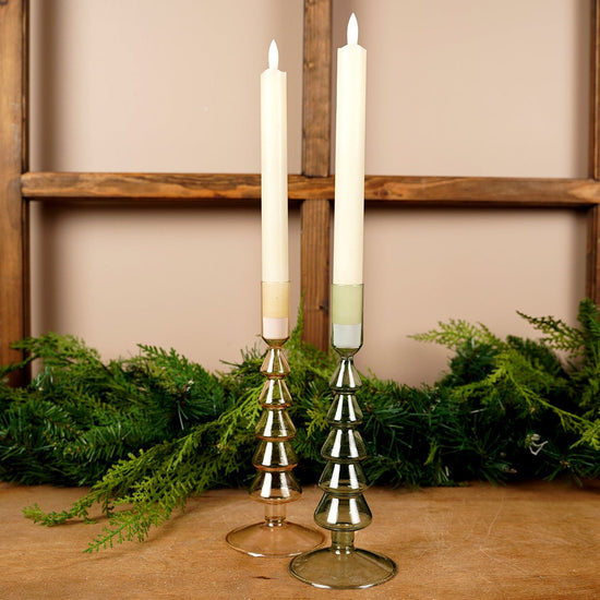 9In Glass Tree Candle Holder - Christmas Place