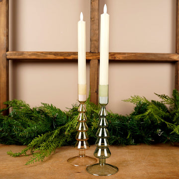 9In Glass Tree Candle Holder - Christmas Place